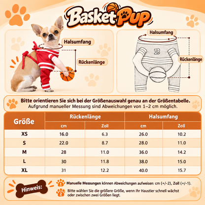 Basketball-Kostüm für Haustiere